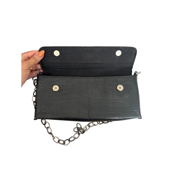 ARDEN B Vintage y2k Black Leather Mini Shoulder Bag - Picture 4 of 8